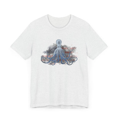 T-Shirt - Ice Octopus American Flag USA Patriotic Tee by Matt Culberson