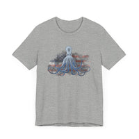 T-Shirt - Ice Octopus American Flag USA Patriotic Tee by Matt Culberson