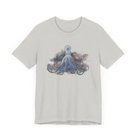 T-Shirt - Ice Octopus American Flag USA Patriotic Tee by Matt Culberson