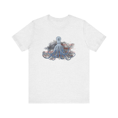 T-Shirt - Ice Octopus American Flag USA Patriotic Tee by Matt Culberson