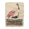 New Spoonbill Sherpa Fleece Blanket