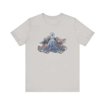 T-Shirt - Ice Octopus American Flag USA Patriotic Tee by Matt Culberson