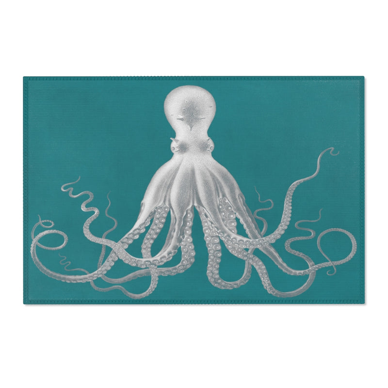 Savigny Octopus Teal Area Rugs