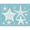 Blue Sealife in White Frame - Set of 4