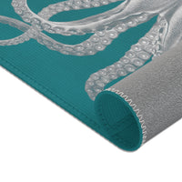 Savigny Octopus Teal Area Rugs