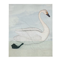 Throw Blanket Swan by Olof Rudbeck