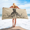 Savigny Octopus wb Sublimation Beach Blanket_Horizontal