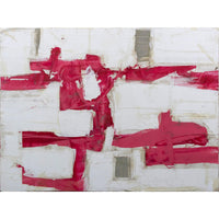 Original Abstract Pink and White Art by Scott Kerr