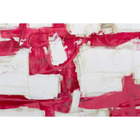 Original Abstract Pink and White Art by Scott Kerr