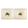 Vintage Car Prints, Framed - a Pair
