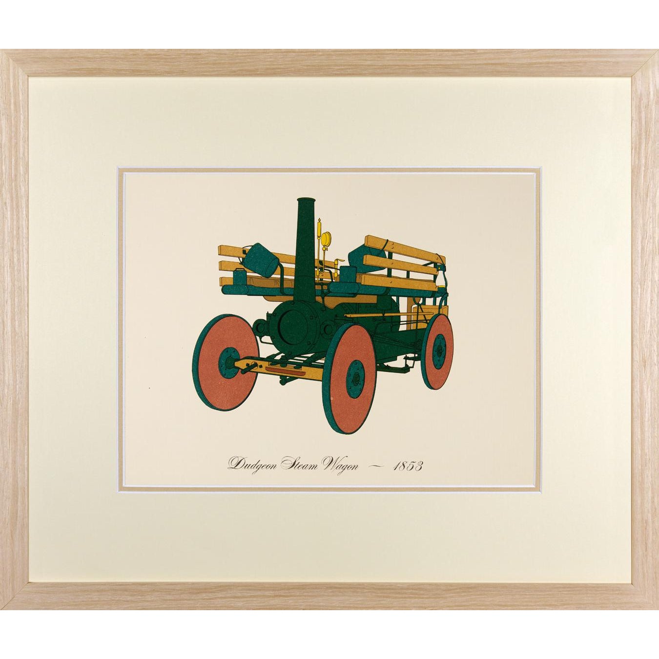Vintage Framed Car Prints Set 01 - a Pair