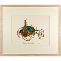 Vintage Framed Car Prints Set 01 - a Pair