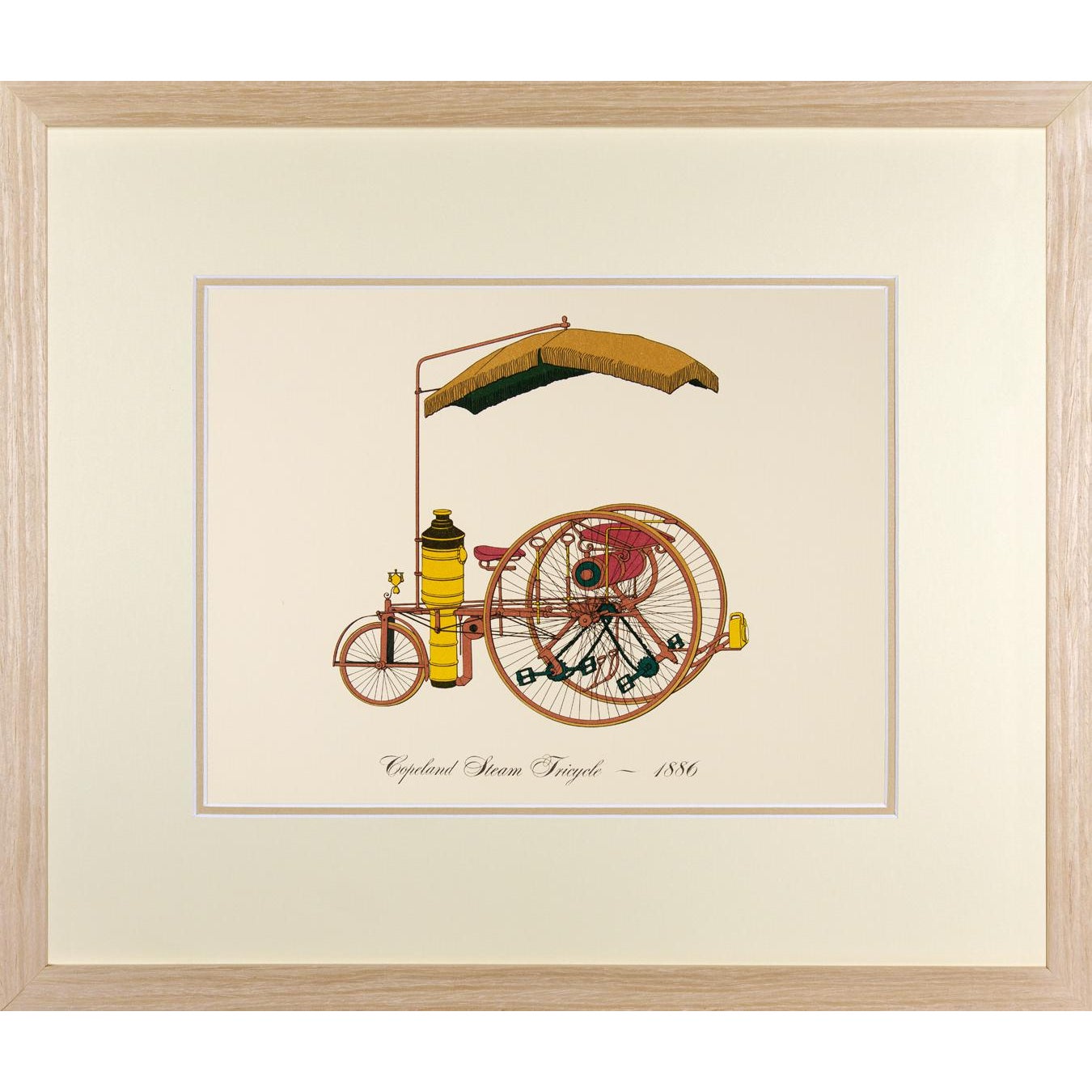 Vintage Framed Car Prints Set 02 - a Pair