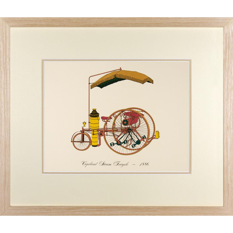 Vintage Framed Car Prints Set 02 - a Pair