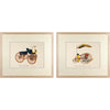 Vintage Framed Car Prints Set 02 - a Pair