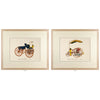 Vintage Framed Car Prints Set 02 - a Pair