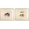 Vintage Framed Car Prints Set 02 - a Pair