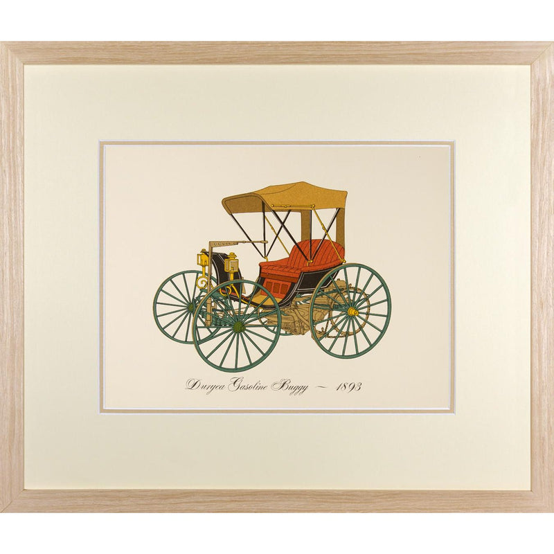 Vintage Framed Car Prints Set 04 - a Pair