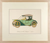 Vintage Framed Car Prints - Set of 12