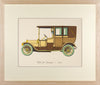 Vintage Framed Car Prints - Set of 12