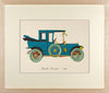 Vintage Framed Car Prints - Set of 12