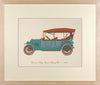 Vintage Framed Car Prints - Set of 12