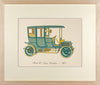 Vintage Framed Car Prints - Set of 12