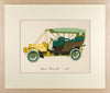 Vintage Framed Car Prints - Set of 12